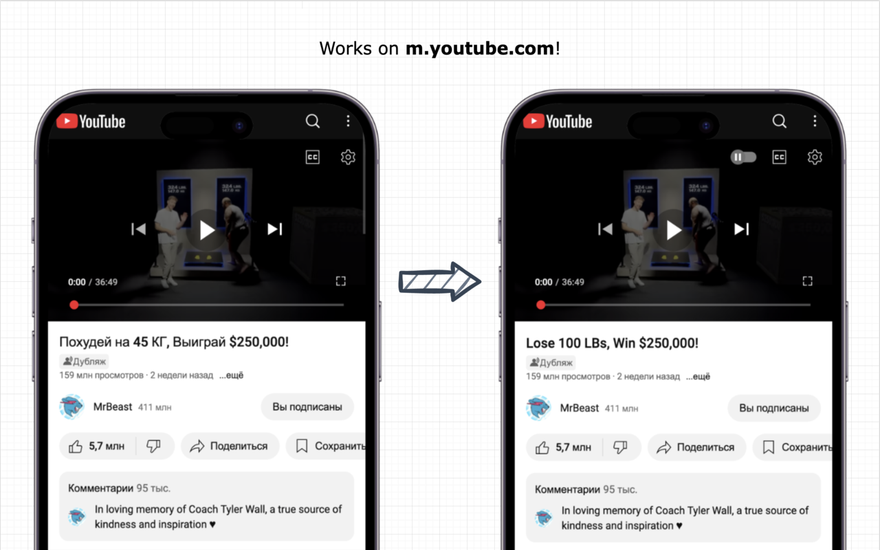 YouTube Anti Translate