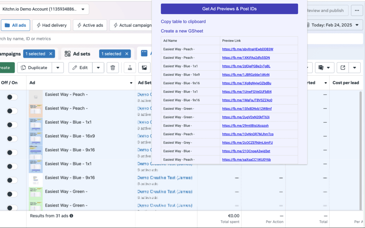 Meta Ads Manager Helper by Kitchn.io