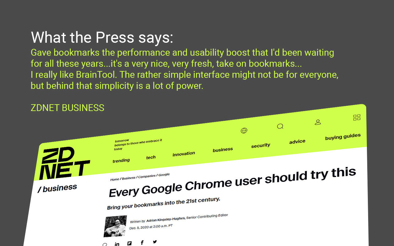 BrainTool - Go Beyond Bookmarks