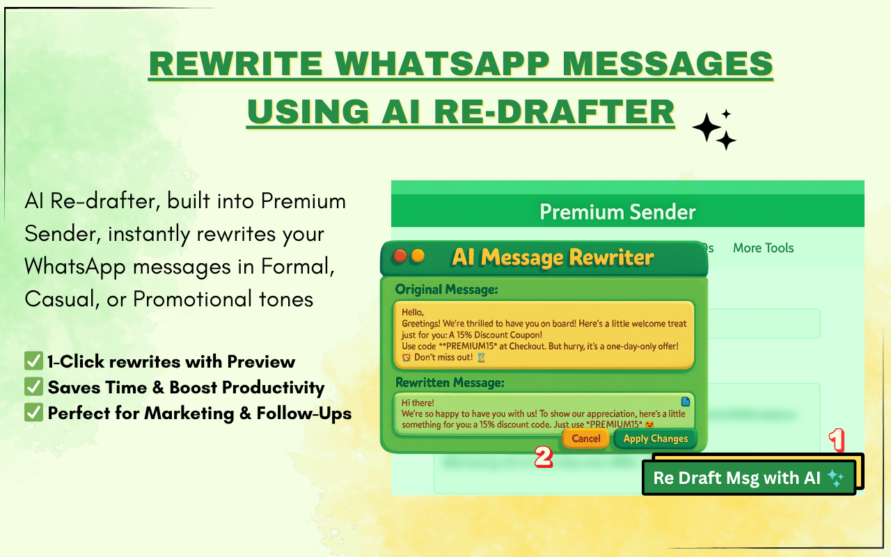 WA Bulk Sender - Premium Sender