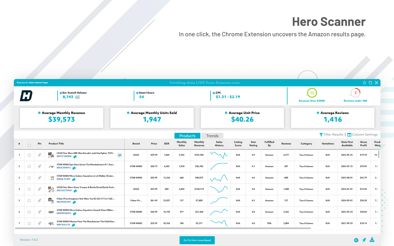 Hero Launchpad - Product Scanner