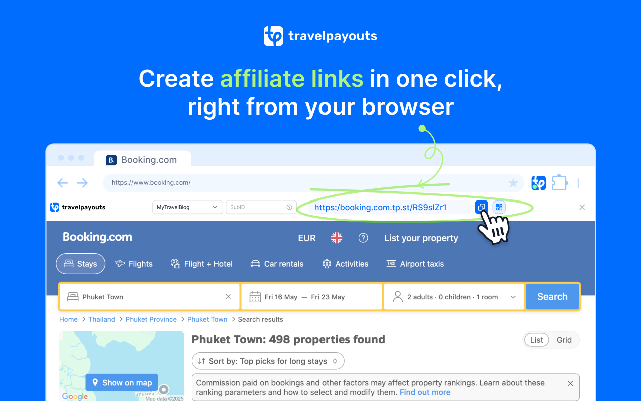 Travelpayouts: Affiliate Link Generator