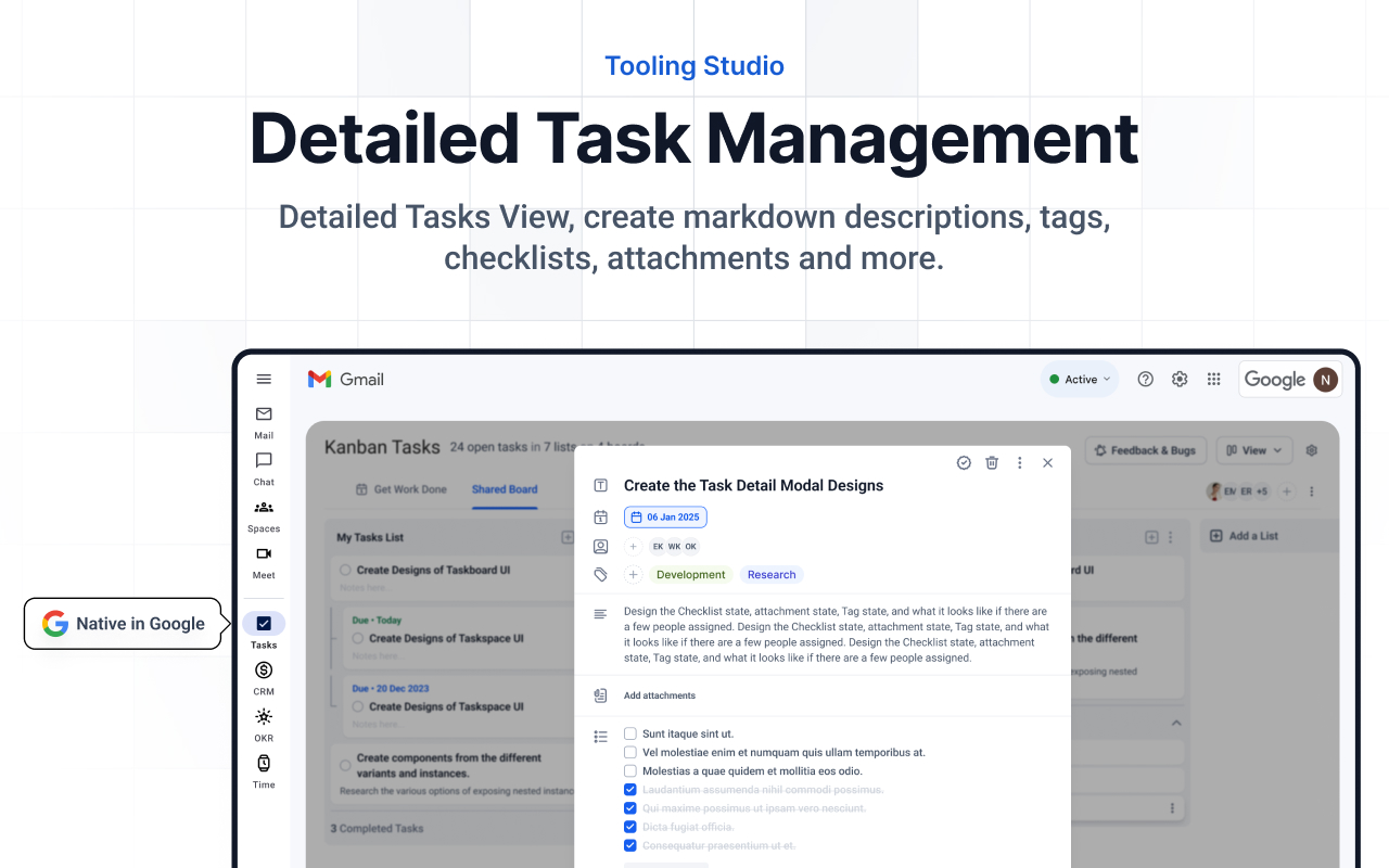 Kanban Tasks & Sales CRM in Google Workspace