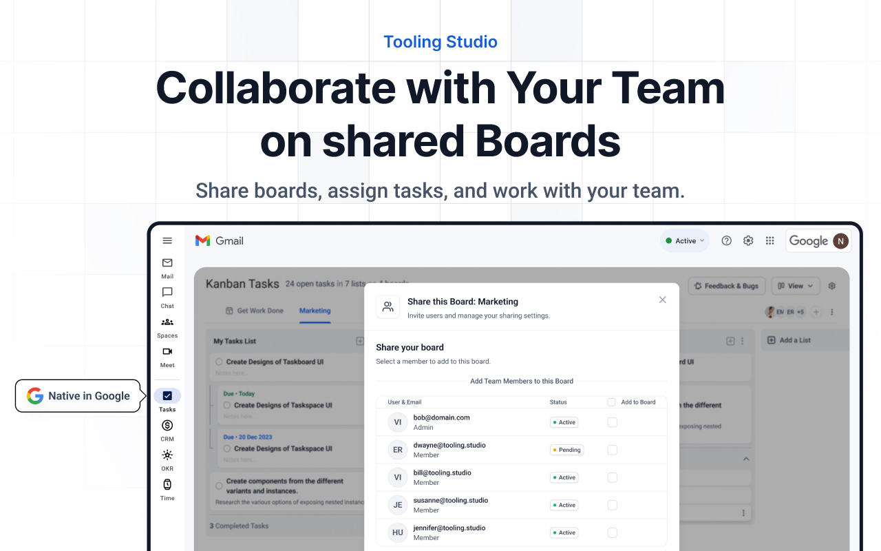 Kanban Tasks & Sales CRM in Google Workspace