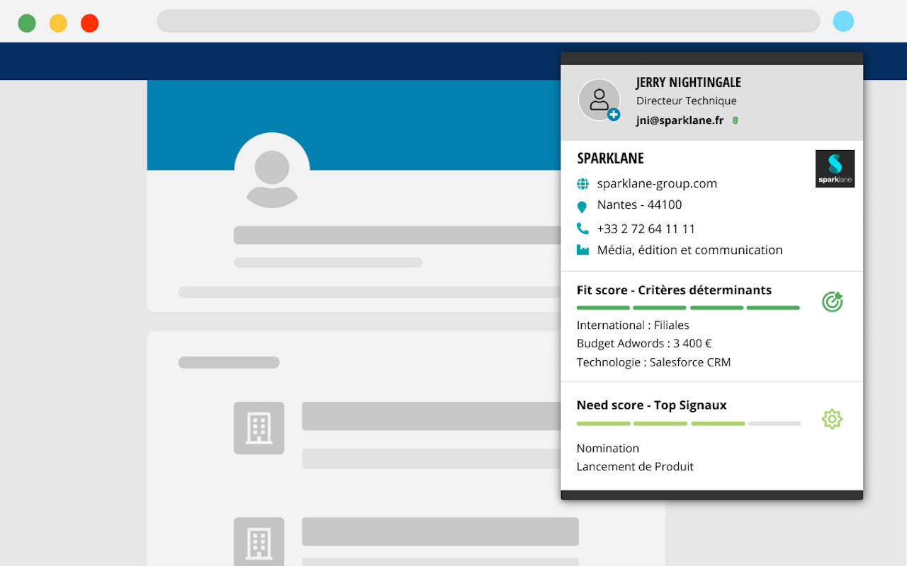 Sparklane: B2B accounts and contacts details