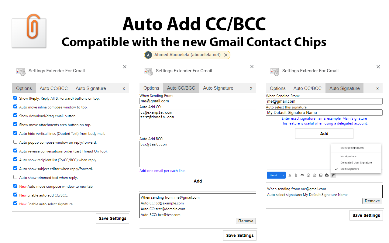 Gmail Settings Extender