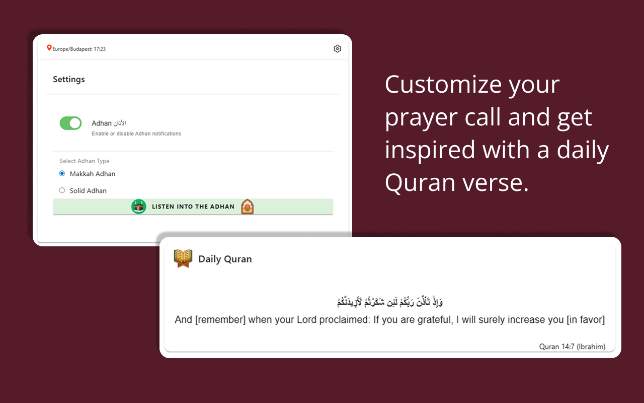 Salah - Prayer Reminder