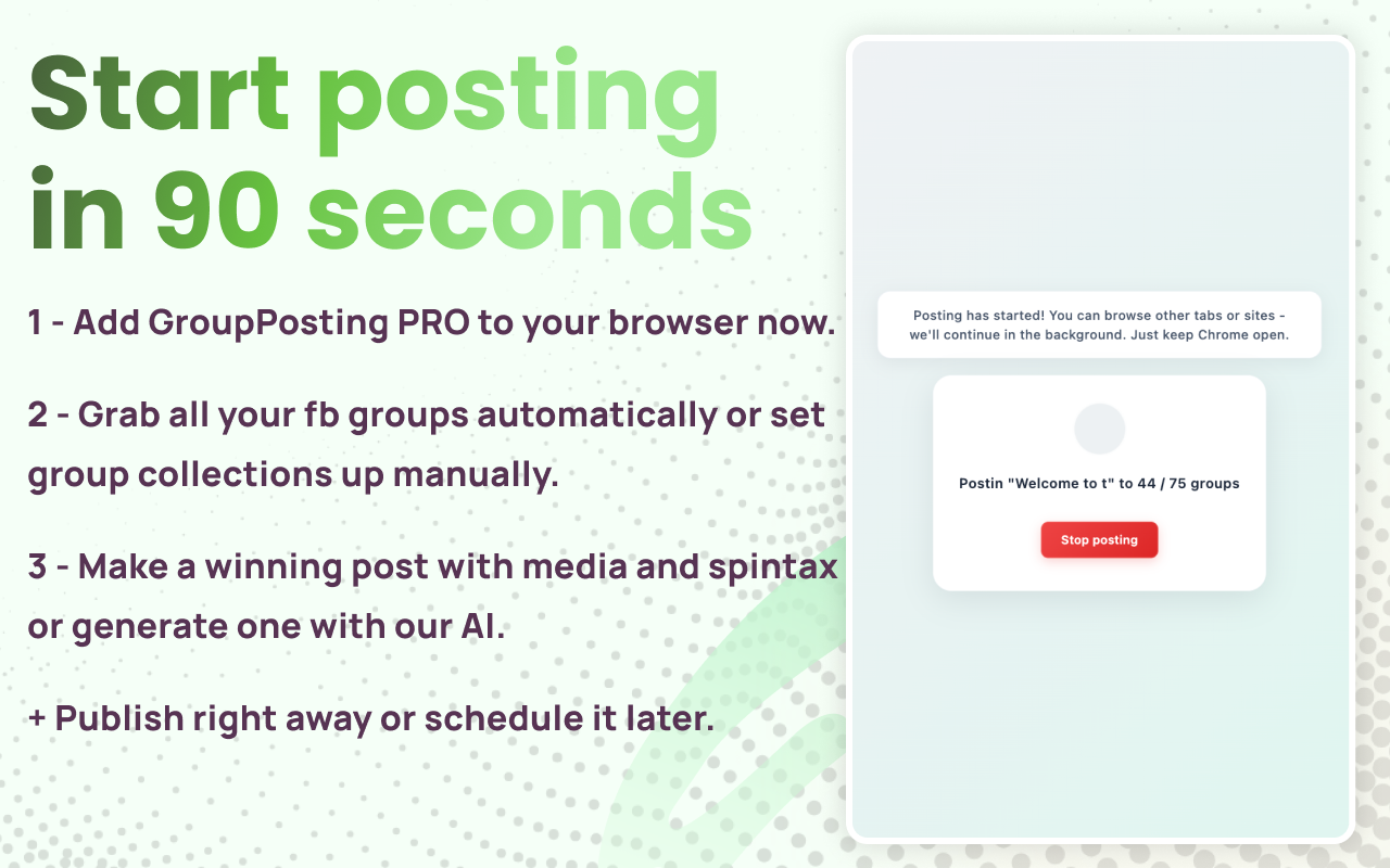 Facebook™ Group Posting PRO: The #1 AI Auto Poster & Scheduler - FB™ Groups