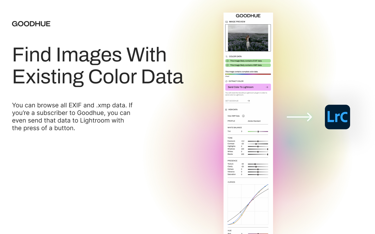 Goodhue - Read EXIF and XMP Information