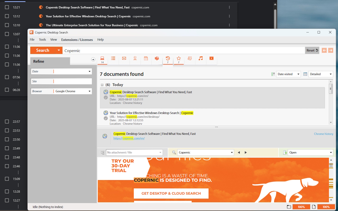 Copernic Desktop & Cloud Search Connector