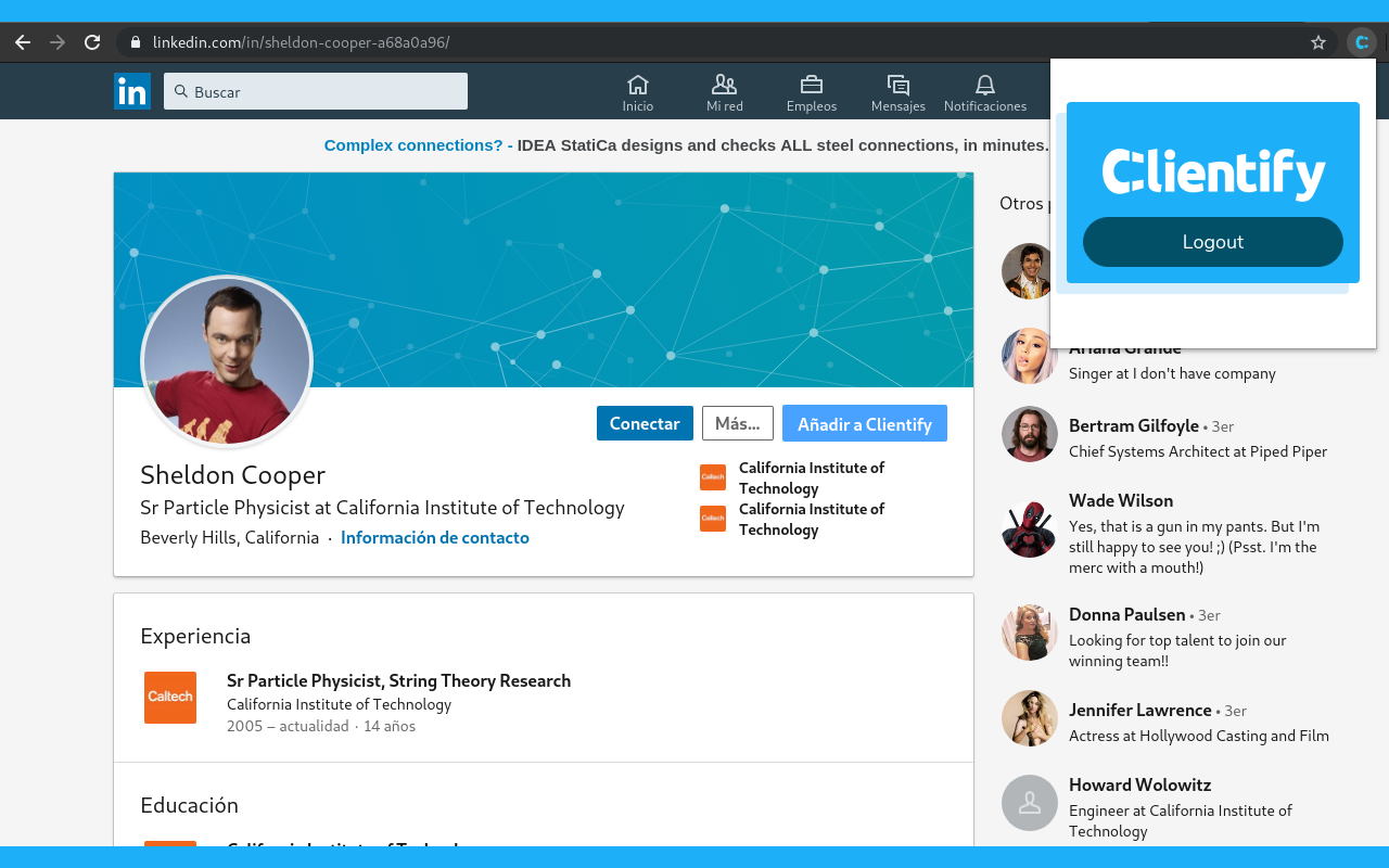 Clientify Prospector