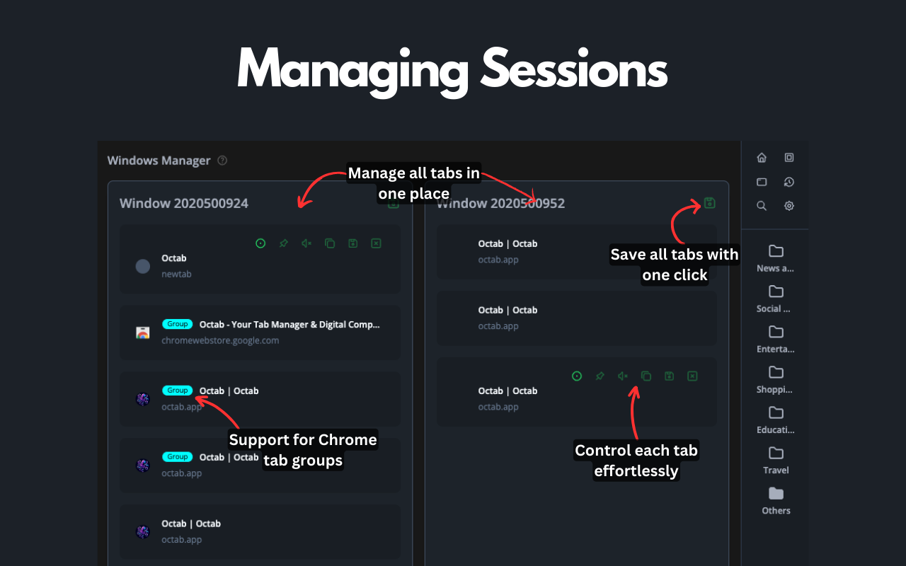 Octab - Smart Tab Manager