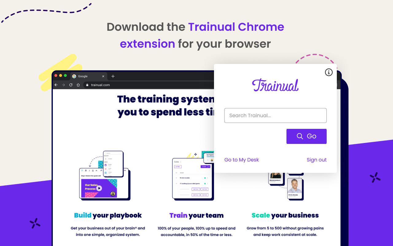 Trainual Chrome Extension