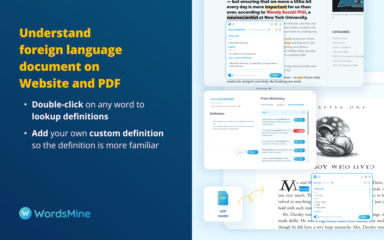 WordsMine! Your one-stop solution for vocabulary