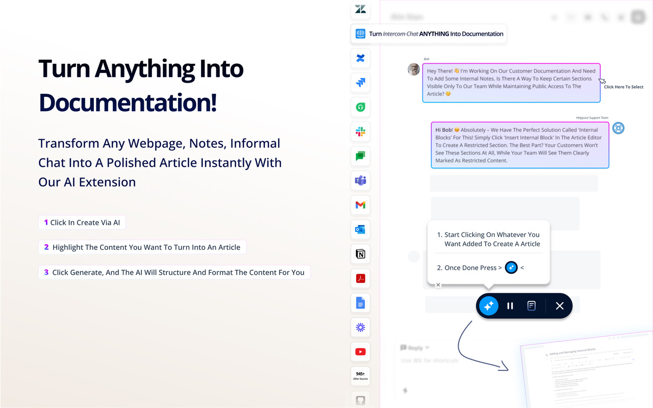 Helpjuice: Auto-Updating Knowledge Base.