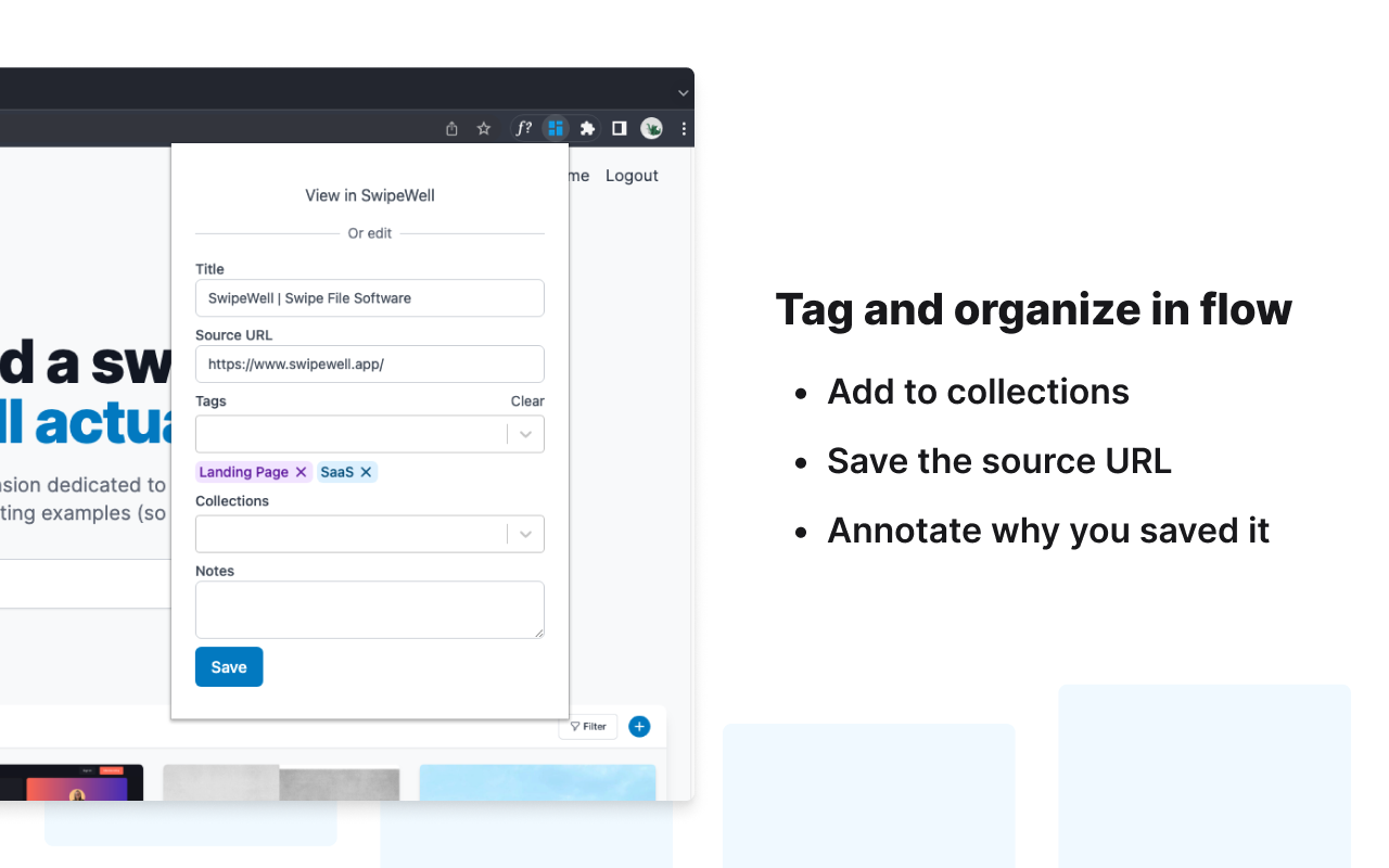 SwipeWell — Screenshot Websites & Save Ads From Facebook, TikTok, LinkedIn