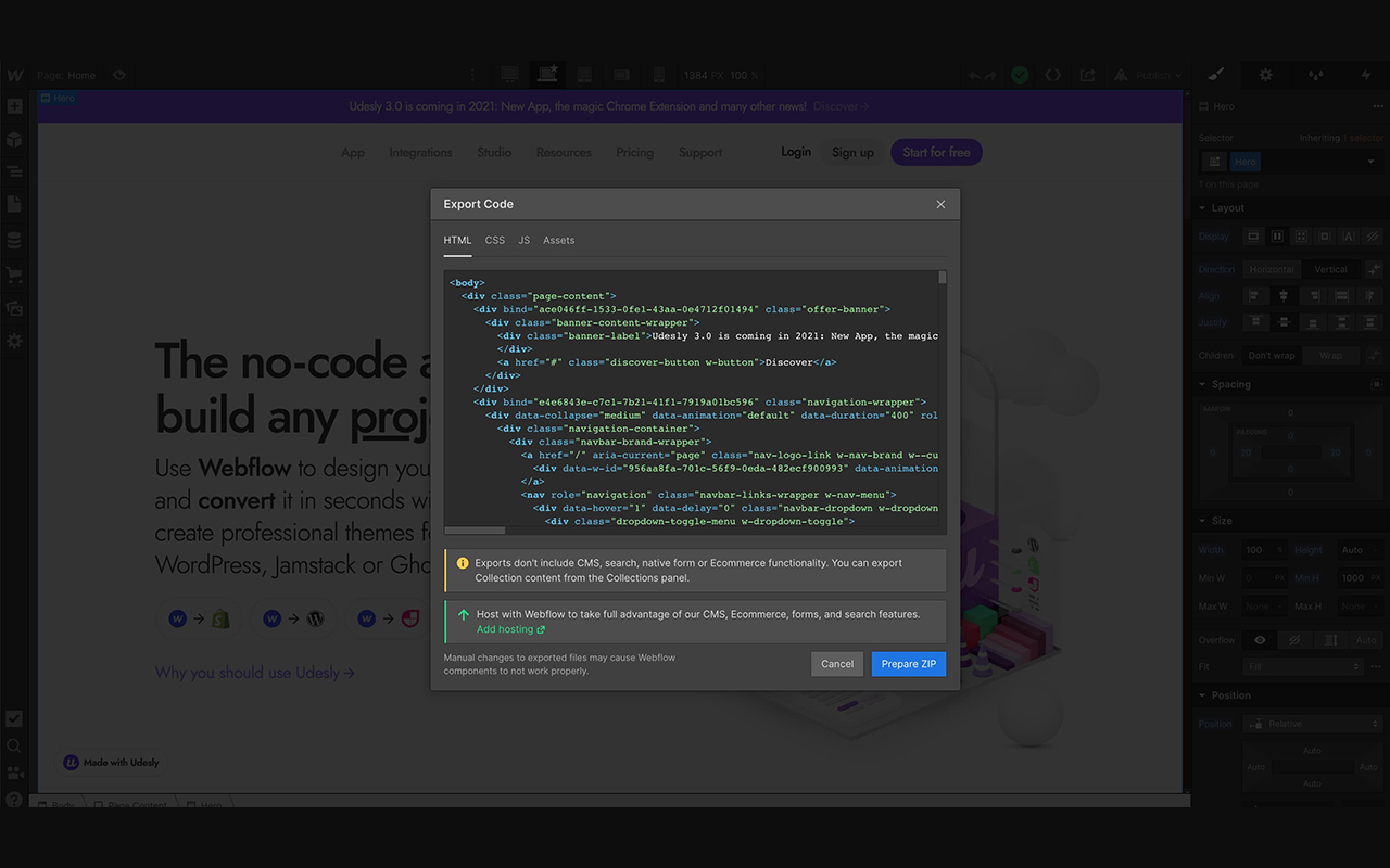 Udesly Template Configurator