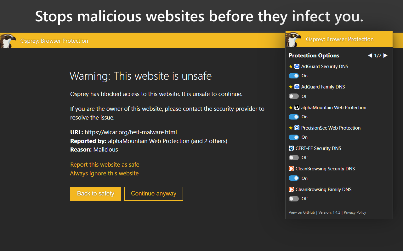 Osprey: Browser Protection