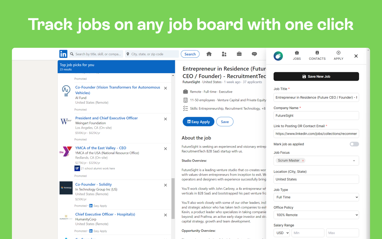Prentus | Job Tracker, AI Networking, & Application Helper