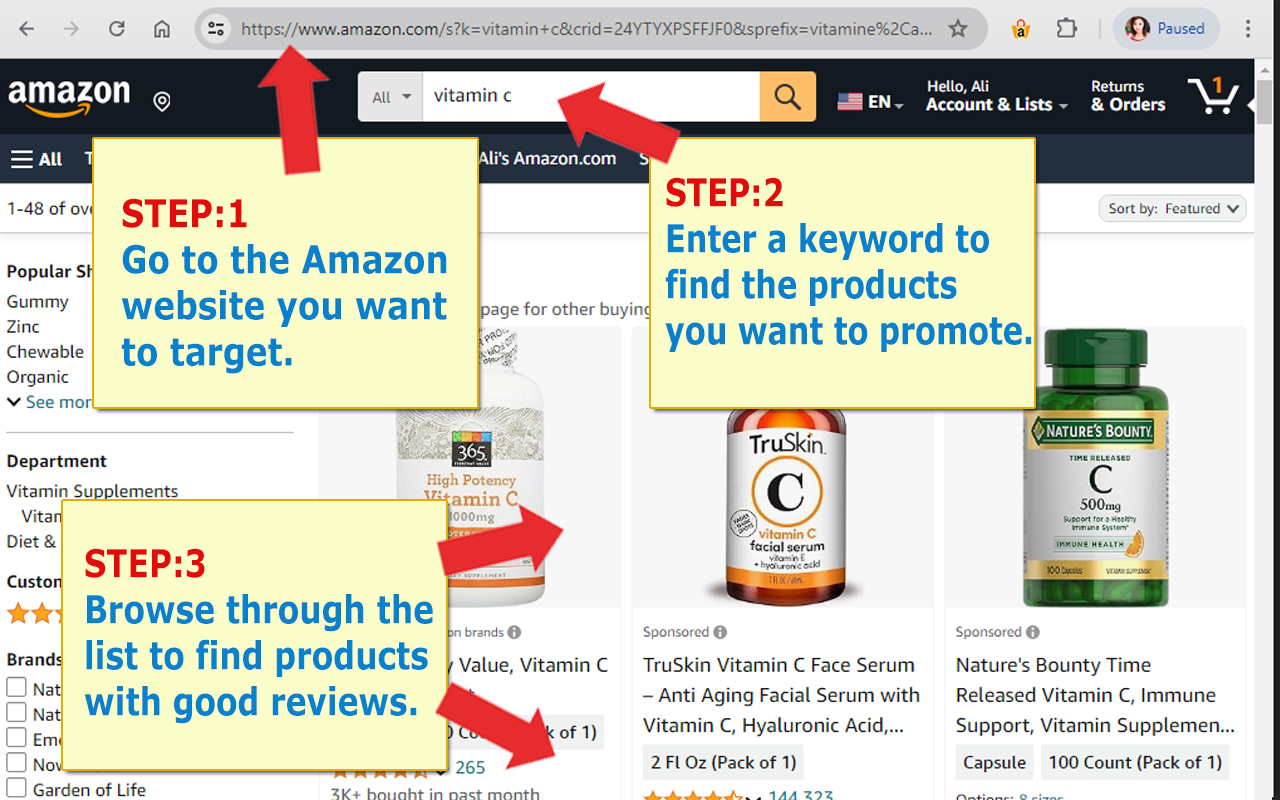 Amazon SiteStripe Alternative