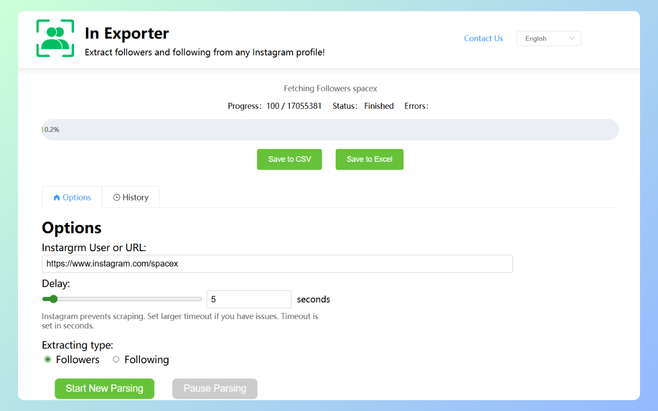 InExporter - In粉丝导出