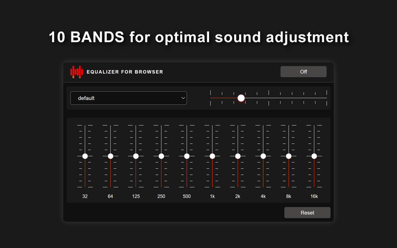 Equalizer for Browser