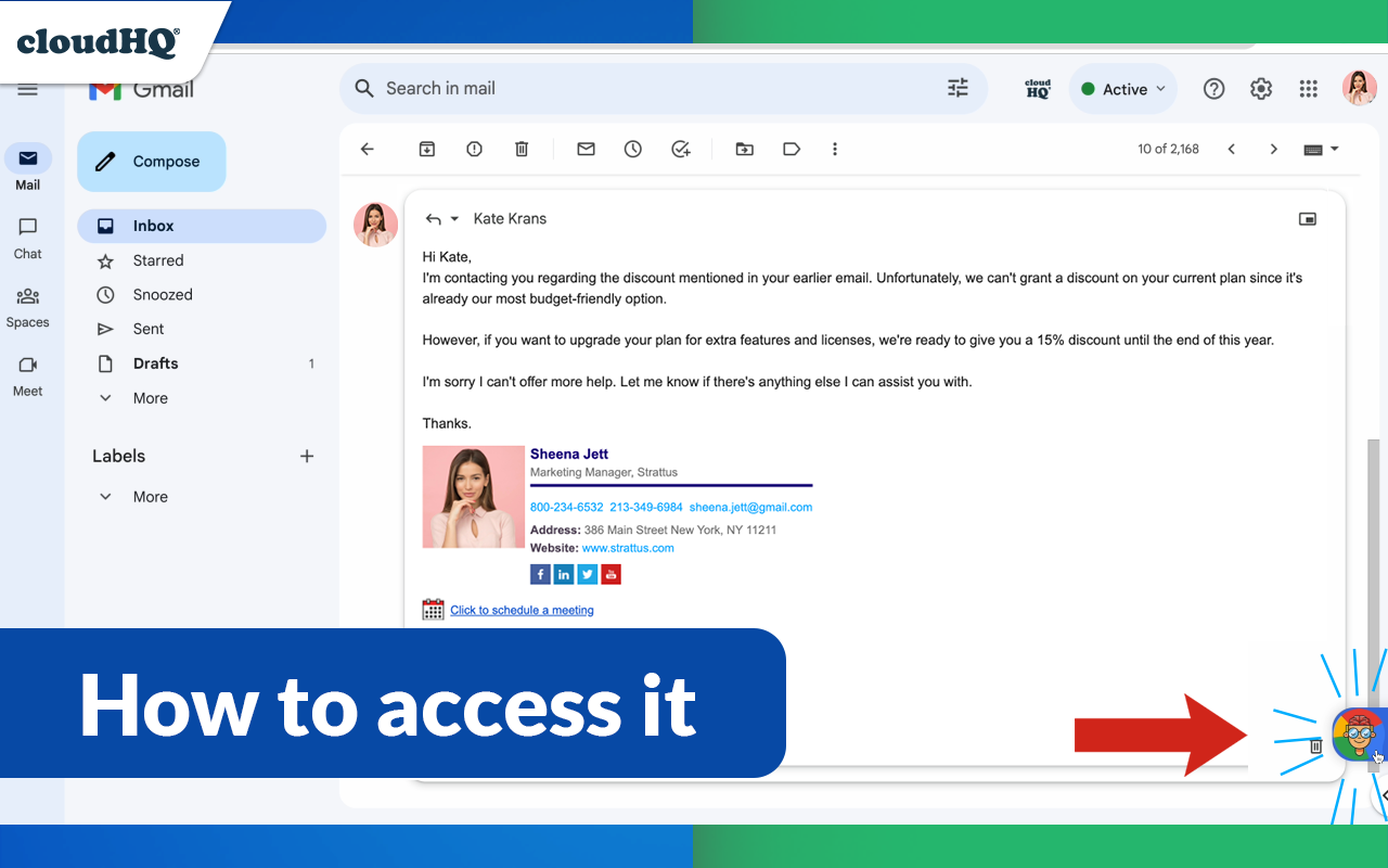 ChatGPT Sidebar cloudHQ