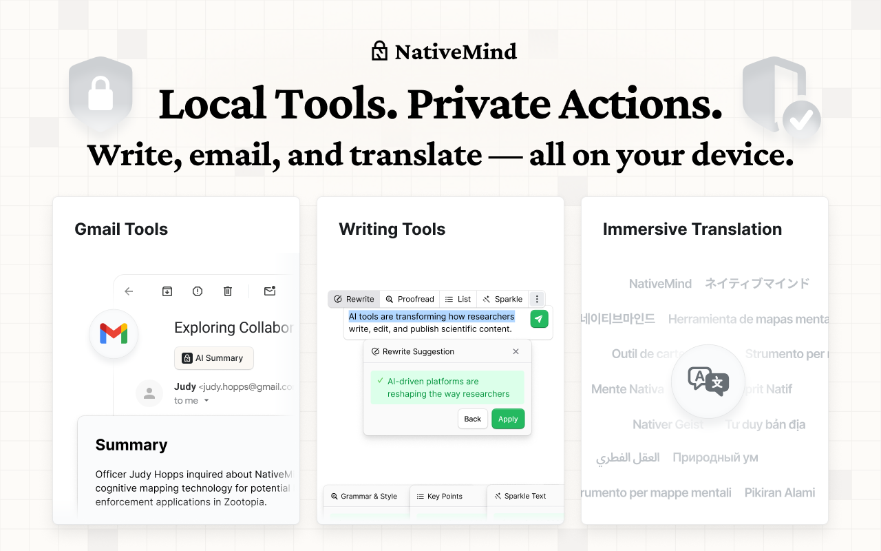 NativeMind: Your fully private, open-source, on-device AI assistant