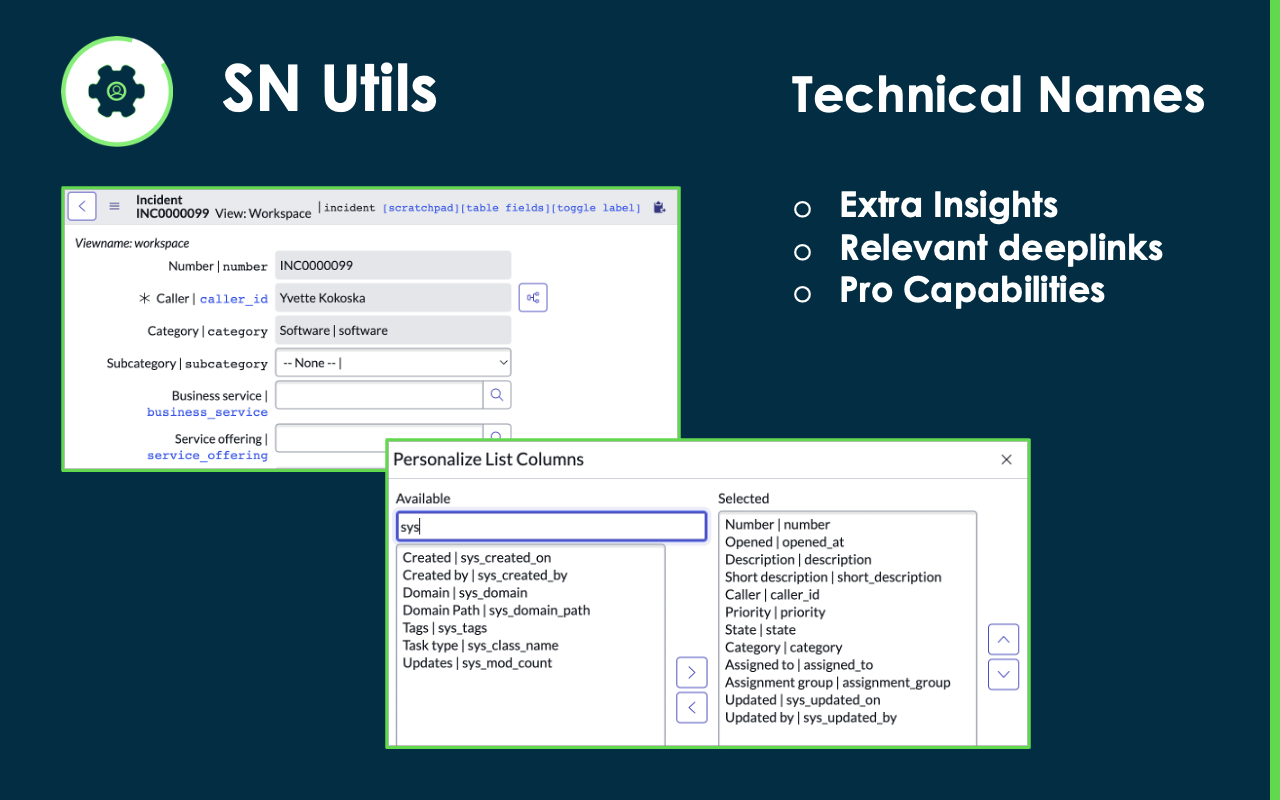 SN Utils - Tools for ServiceNow