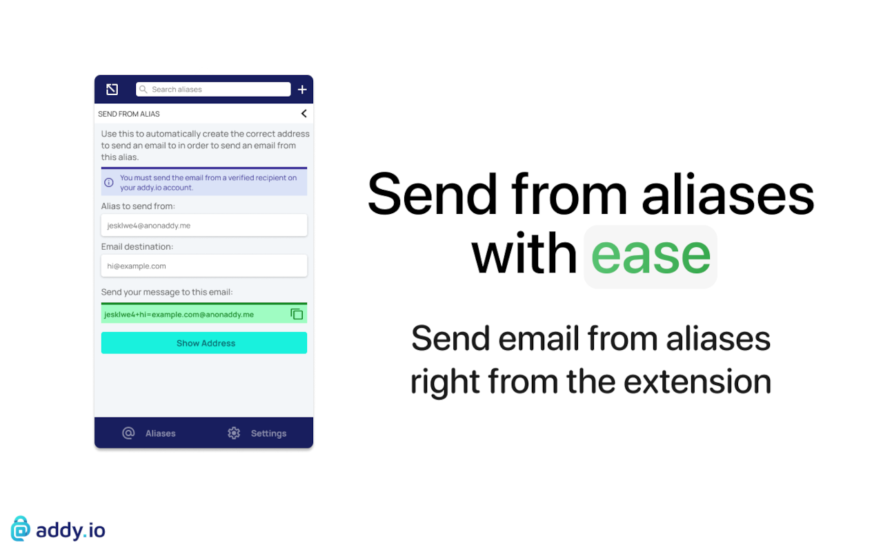 addy.io - Anonymous Email Forwarding