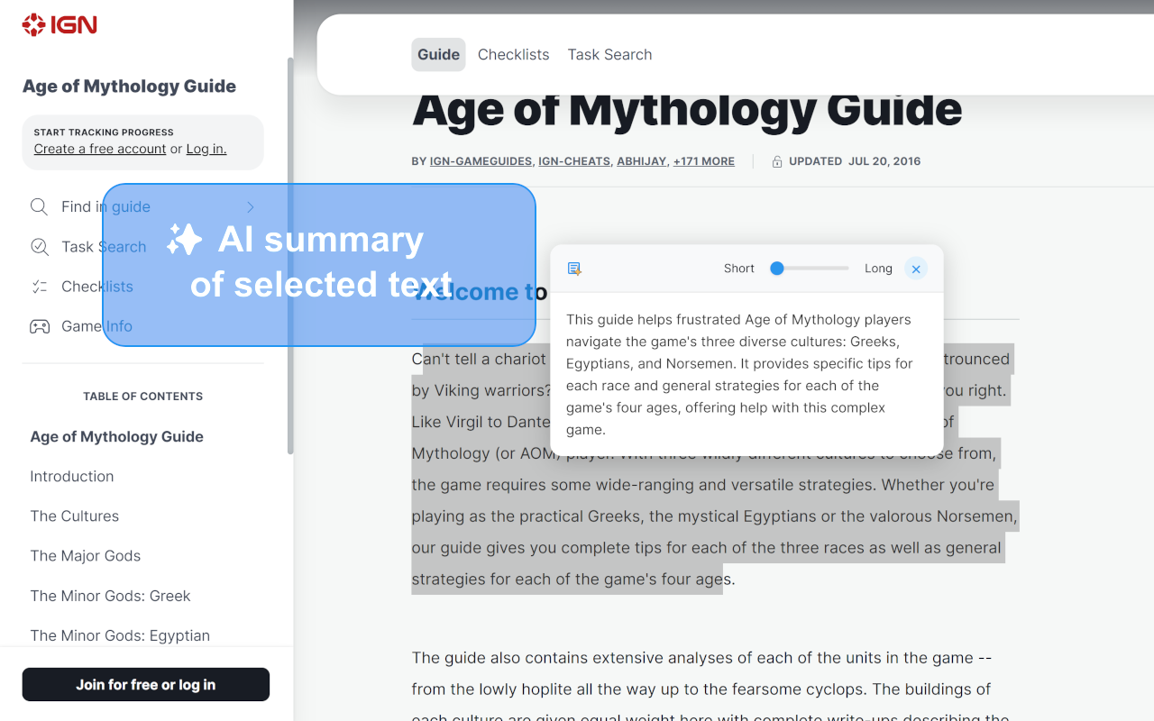 AI Summary: AI文本视频摘要