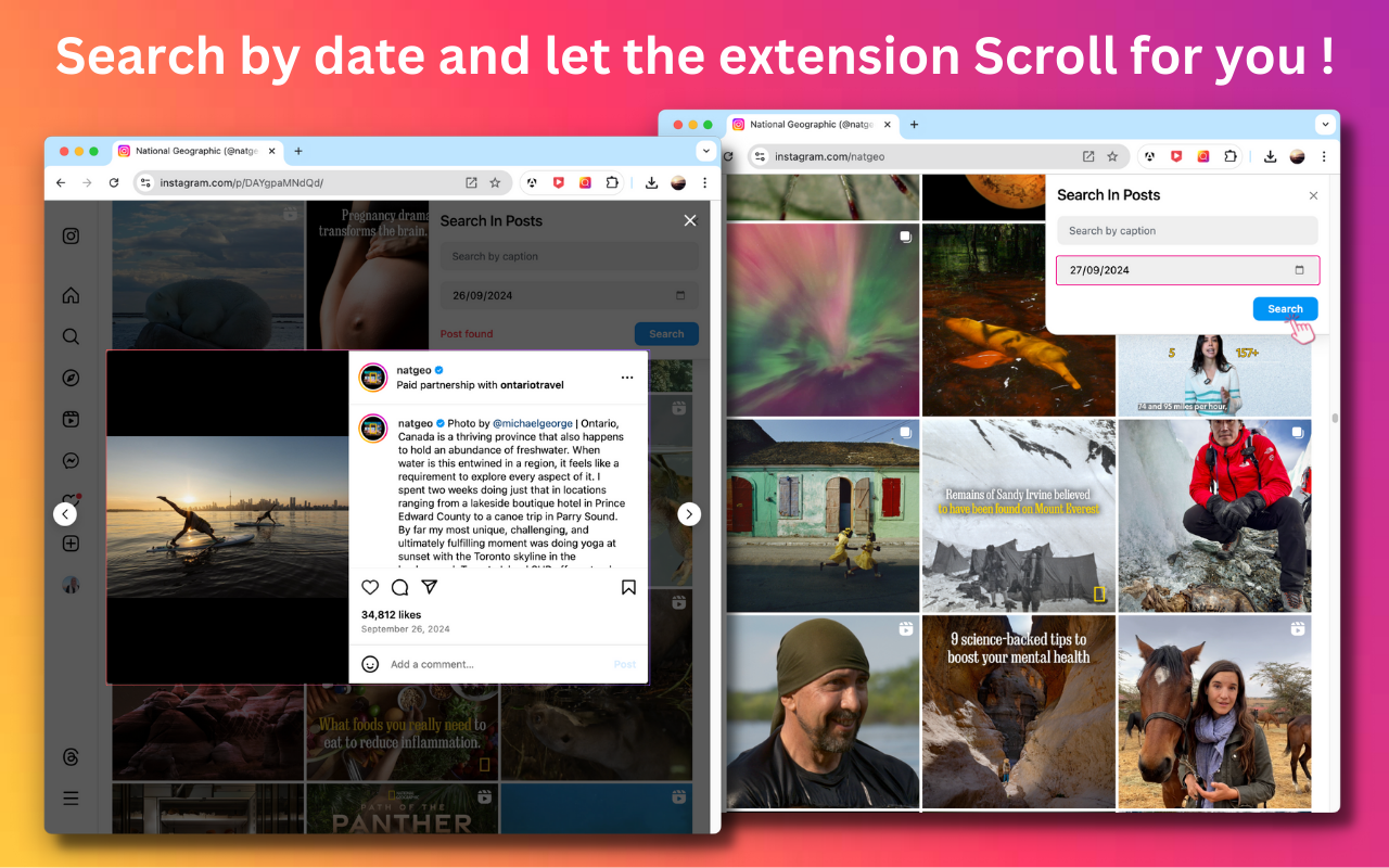 Instagram Post Finder
