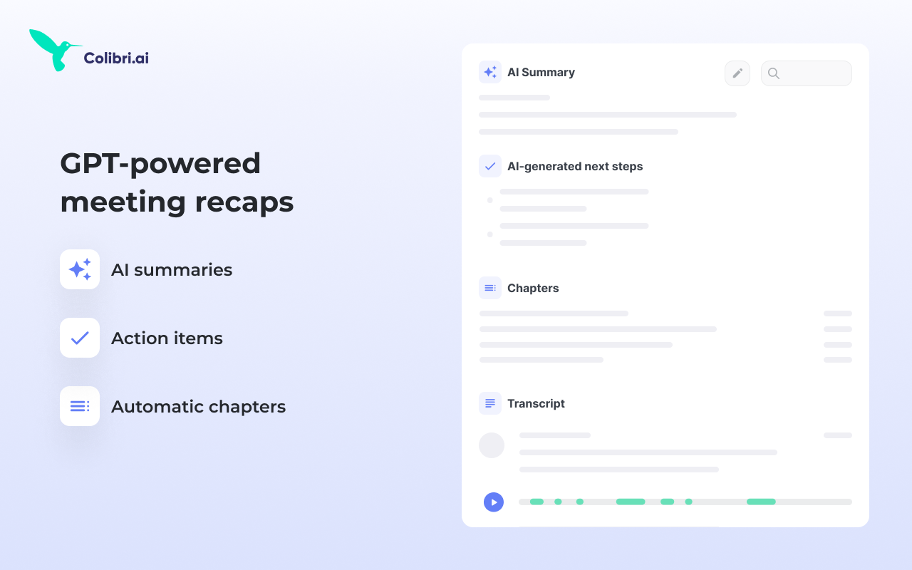 Colibri – AI Note Taking & Transcription App