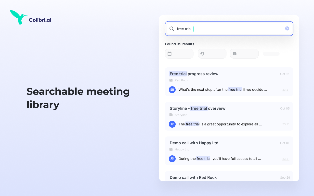 Colibri – AI Note Taking & Transcription App