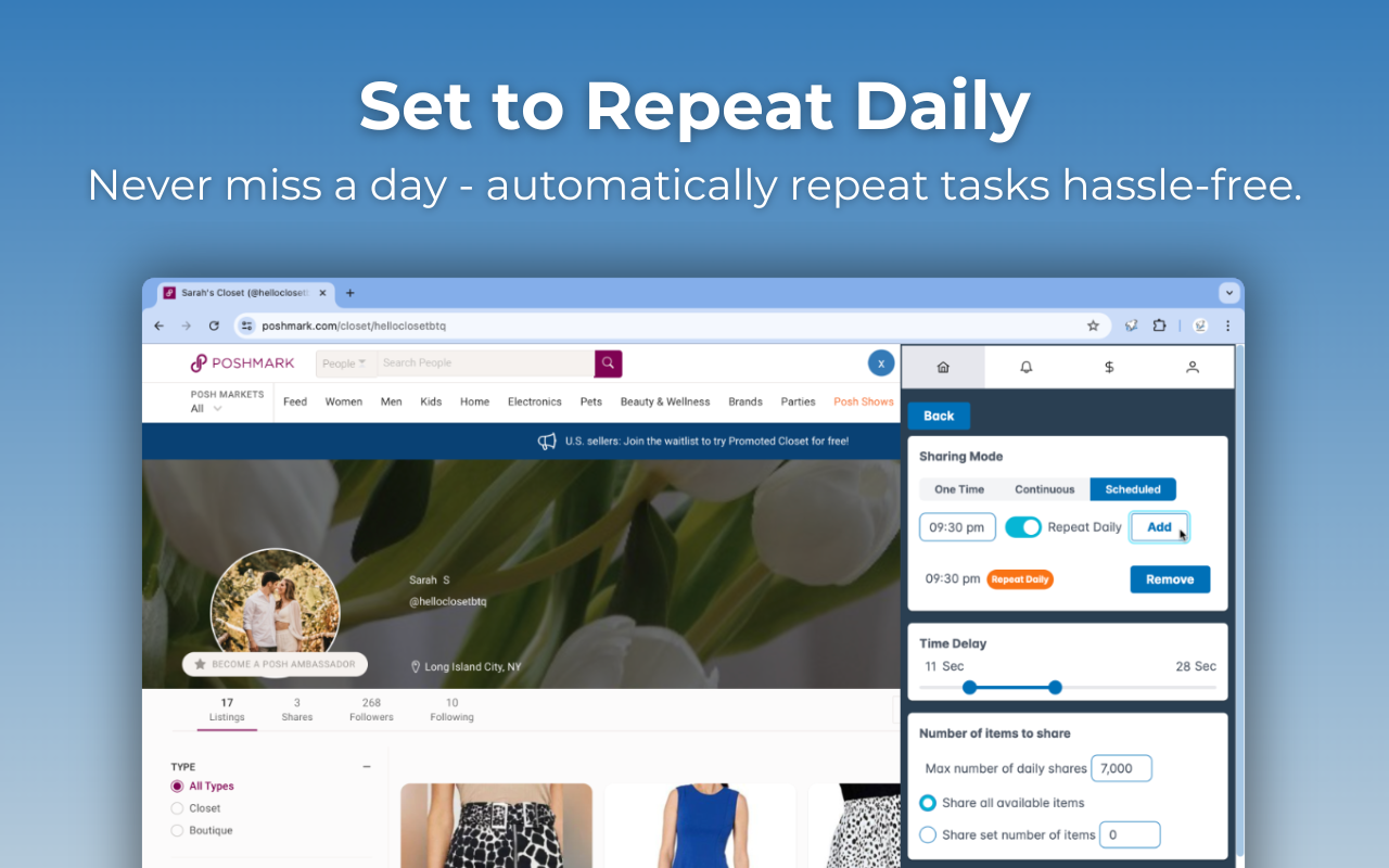 PoshPop | Poshmark Closet Bot