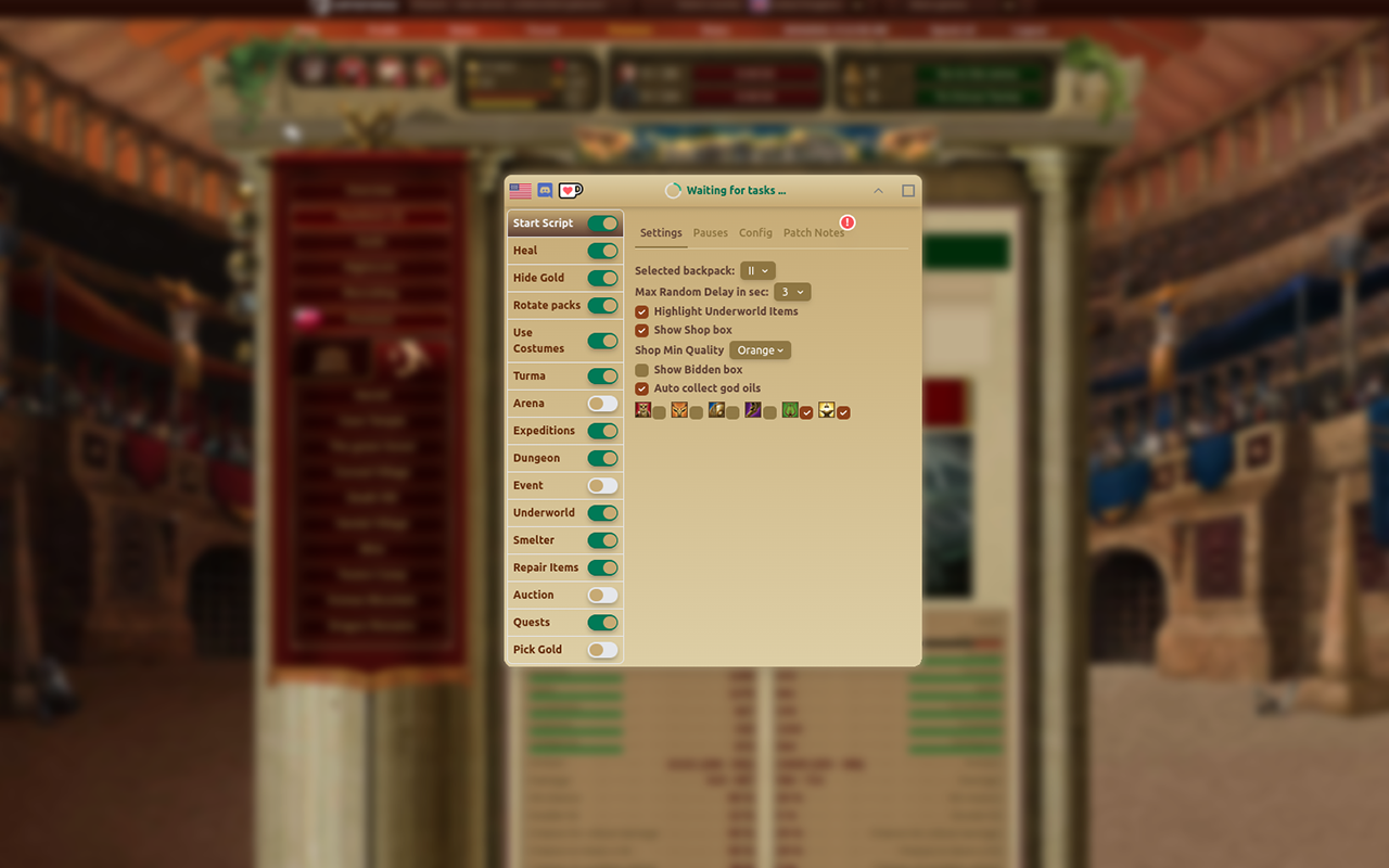 Gladiatus Helper Bot