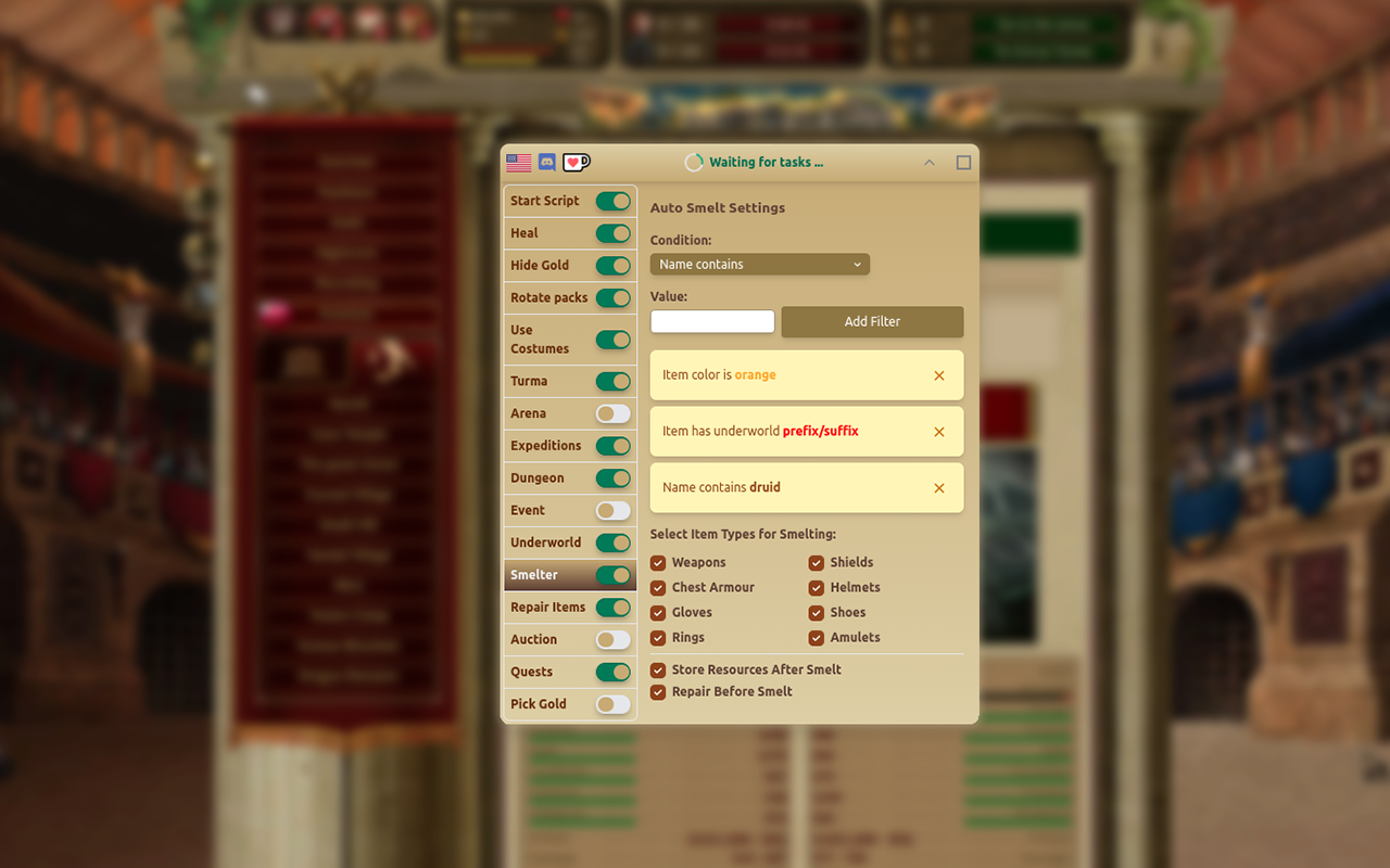 Gladiatus Helper Bot