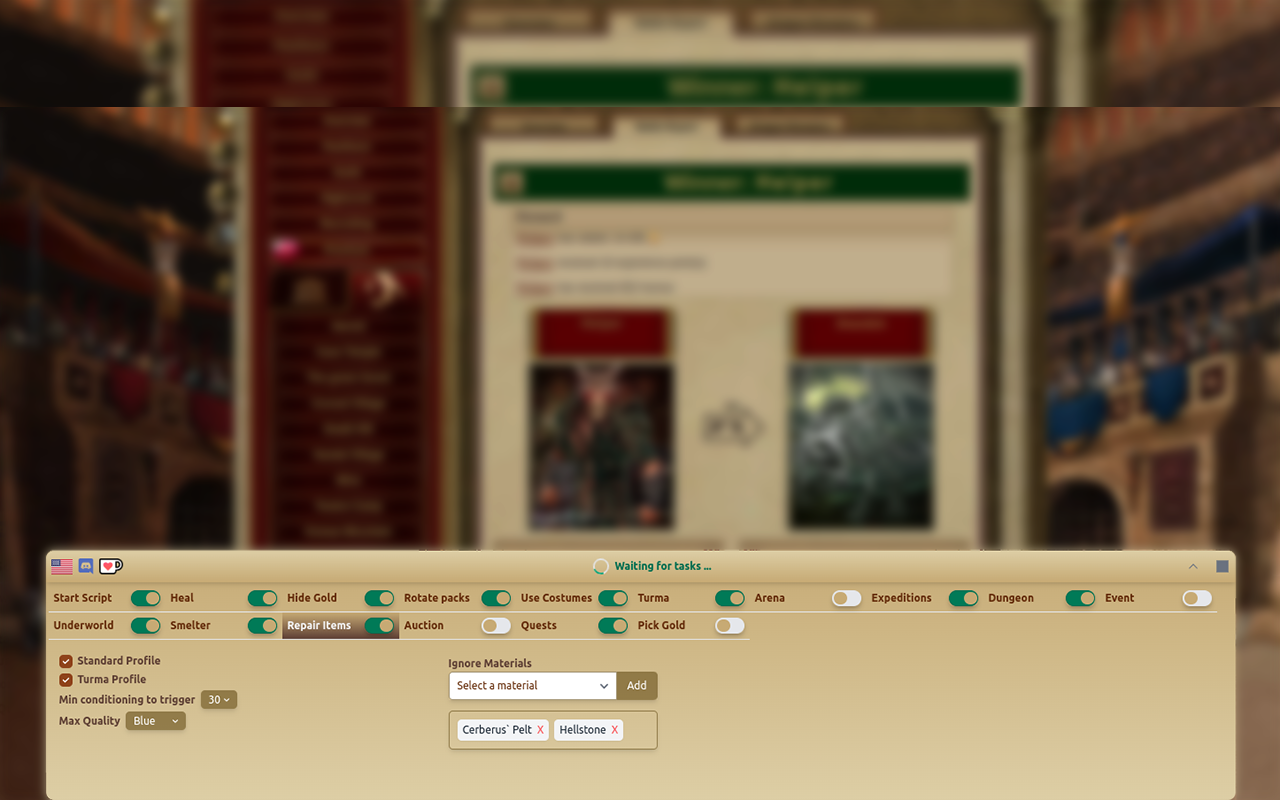 Gladiatus Helper Bot
