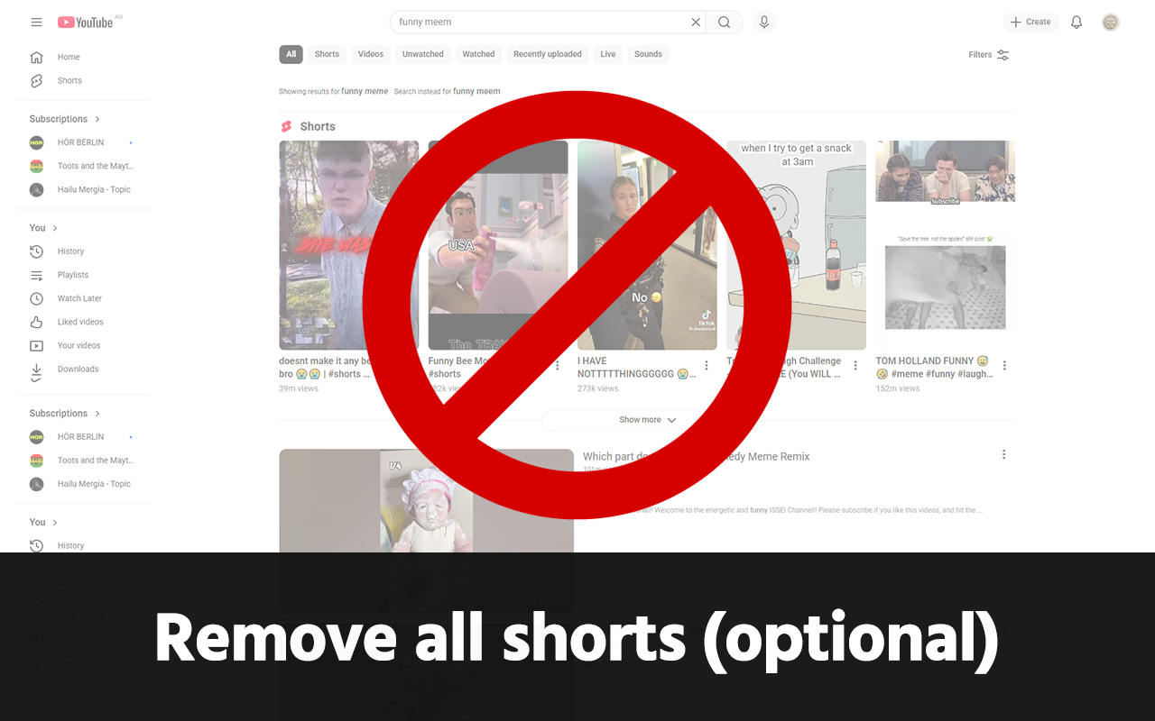 GoodTube - Adblock for Youtube + Remove Youtube Shorts + Auto Set Quality