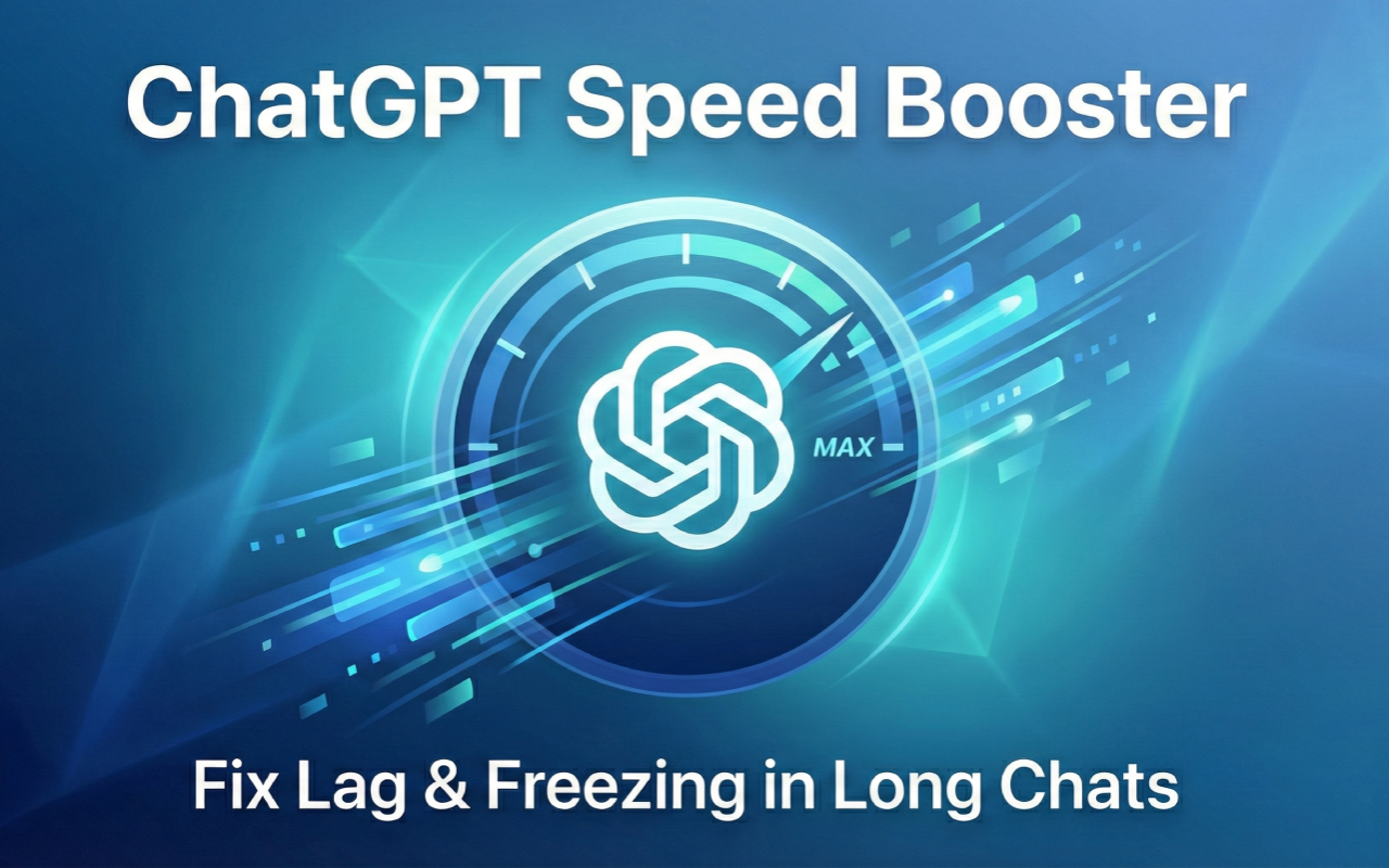 ChatGPT Speed Booster – Fix Lag & Freezing in Long Chats