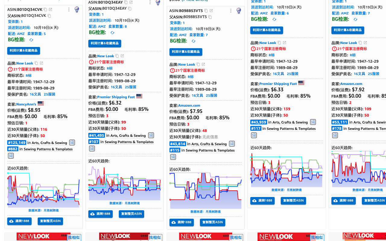 月亮树选品-好用的亚马逊选品、侵权检测和关键词工具