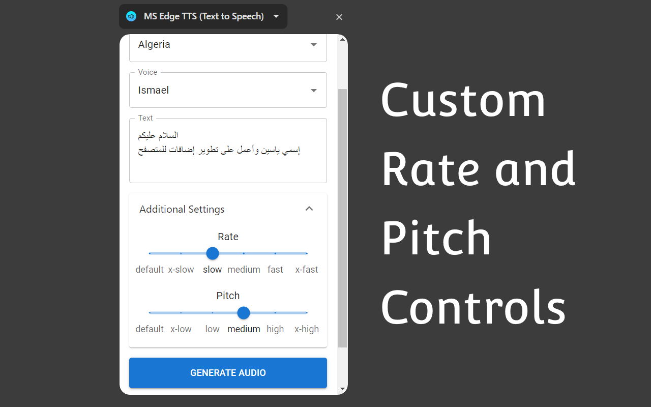 MS Edge TTS (Text to Speech)