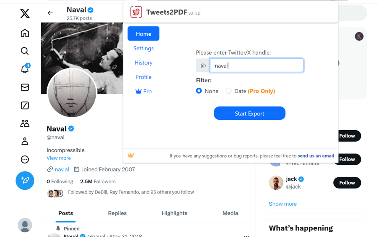 Tweets2PDF - 将所有推文转换为一本PDF/EPUB电子书