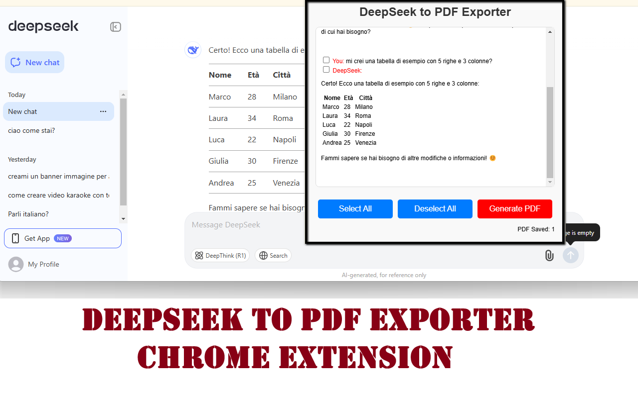DeepSeek to PDF Exporter