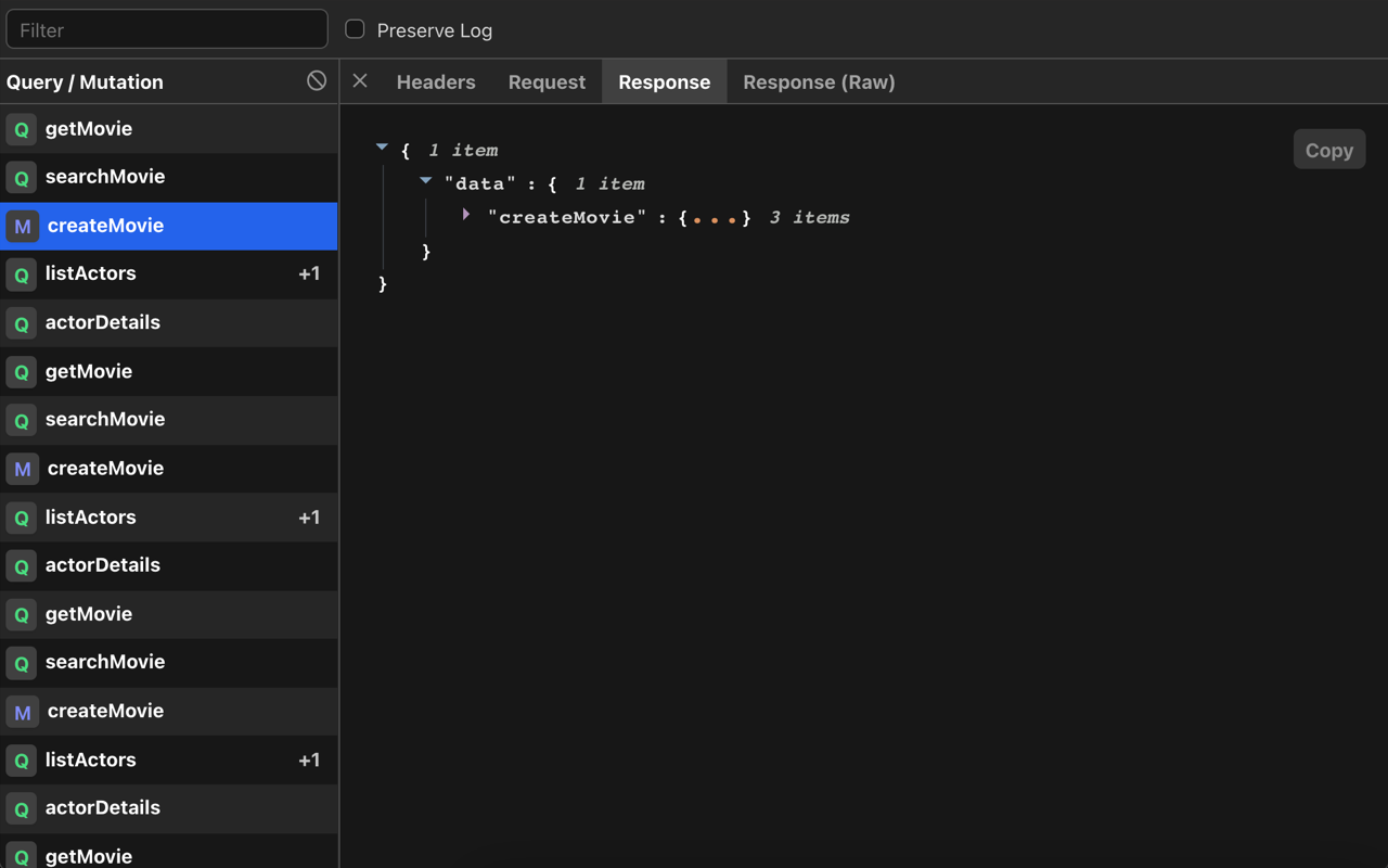 GraphQL Network Inspector