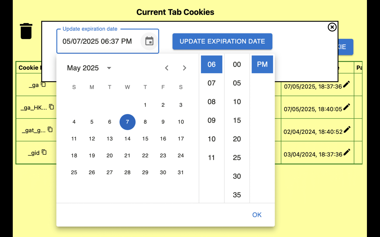 Cookie Editor and Storage Manager