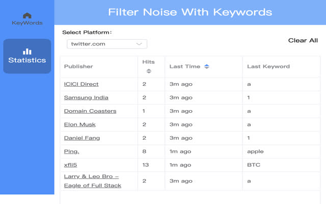 社交噪音过滤器