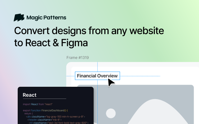 Magic Patterns — Import Website