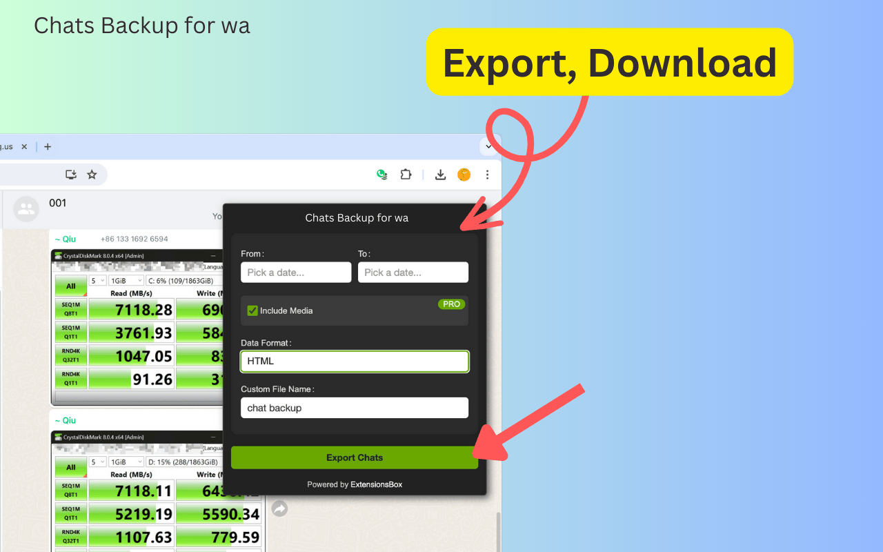 wa聊天备份工具