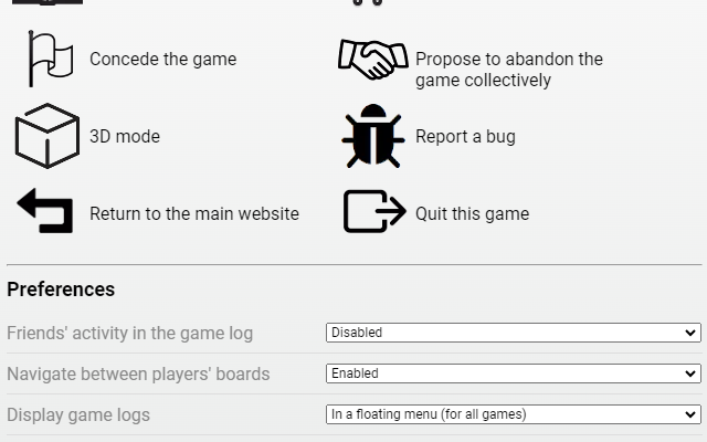 Board Game Arena (BGA) Chrome Extension - boardgamearena.com